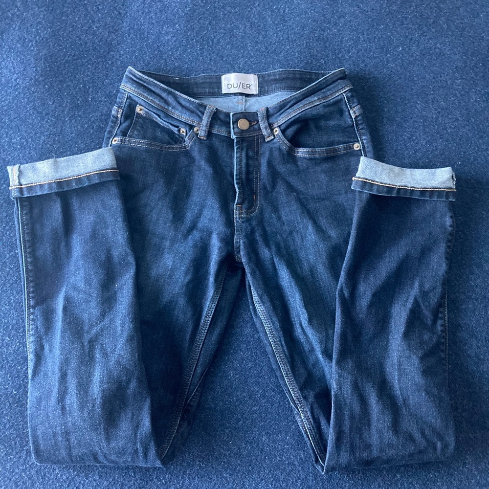 DU/ER girlfriend jeans straight leg